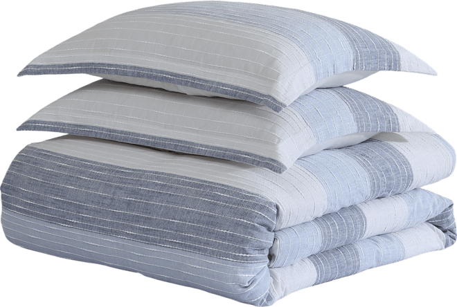 Sand Stripes Textured 3-Pc. Comforter Set, Full/Queen