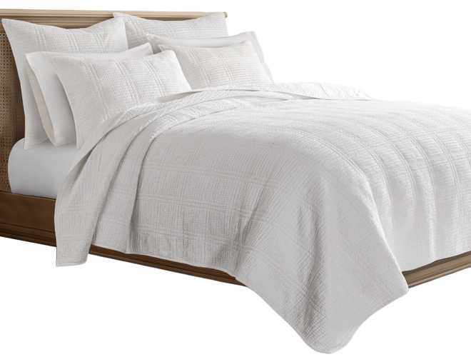 Cloud Waffle Textured 3-Pc. Quilt Set, Full/Queen