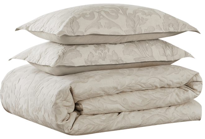 Alessio Textured 3-Pc. Duvet Cover Set, Queen