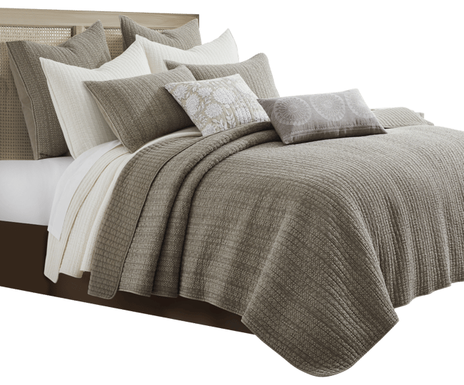 Loden Stone Washed 3-Pc. Quilt Set, King/California King