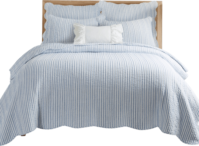 Martha Stripe Reversible 2-Pc. Quilt Set, Twin/Twin Xl