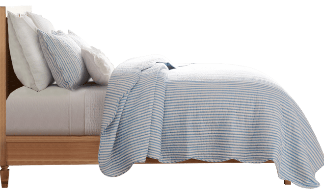 Martha Stripe Reversible 3-Pc. Quilt Set, King/California King