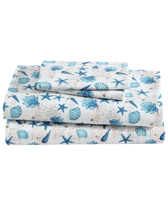 Coastal Printed 4-Pc. Sheet Set, King