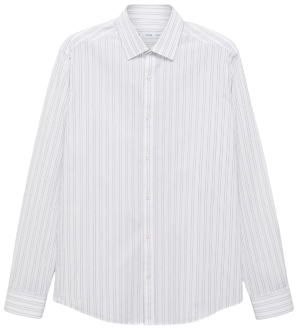 Men's Cotton Regular-Fit Striped Shirt