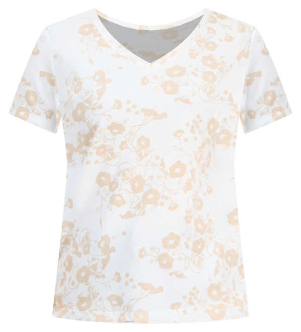 売れ筋商品|||スタイルアンドコー カットソー トップス レディース Women's Printed Short-Sleeve V-Neck Top, Exclusively at Macy's Bright White Combo Style & Co Women's Printed Short-Sleeve V-Neck Top
