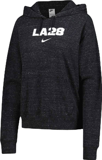 Women's Black LA28 Summer Olympics Gym Vintage Pullover Hoodie