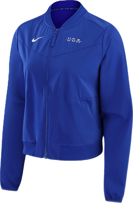 Women's Blue Team Usa Bliss Performance Full-Zip Bomber Jacket