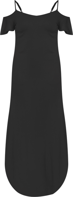 Women's Cold Shoulder Full Length Maxi Dress