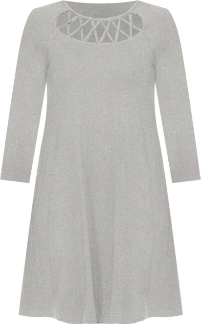 Women's Criss Cross Neckline A-line Dress