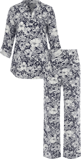 Women's 2-Piece Floral Print Tunic Top and Pants Set