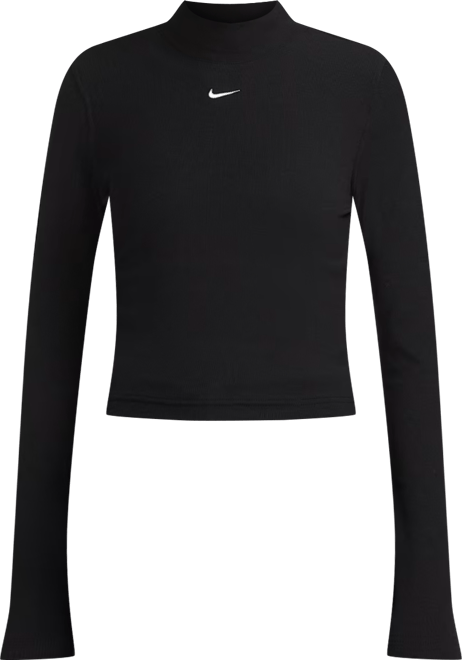 Nike NSW Essential Rib Mock Long Sleeve Top | Foot Locker
