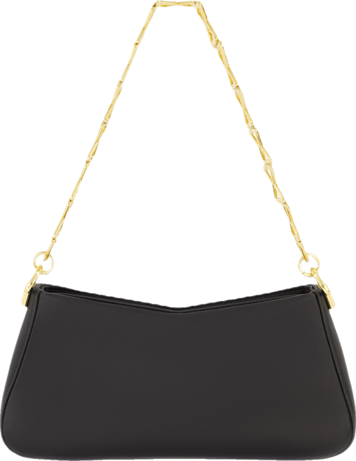 Nappa Leather Gold Strap Shoulder Bag