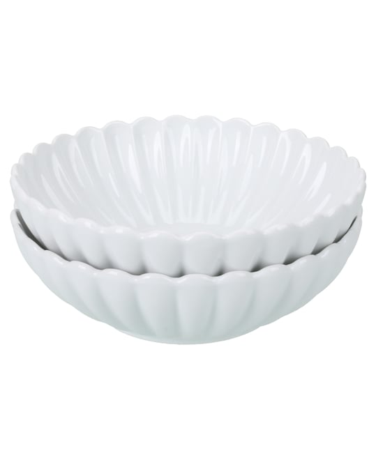 Petal Round Serving Bowls, Set of 2