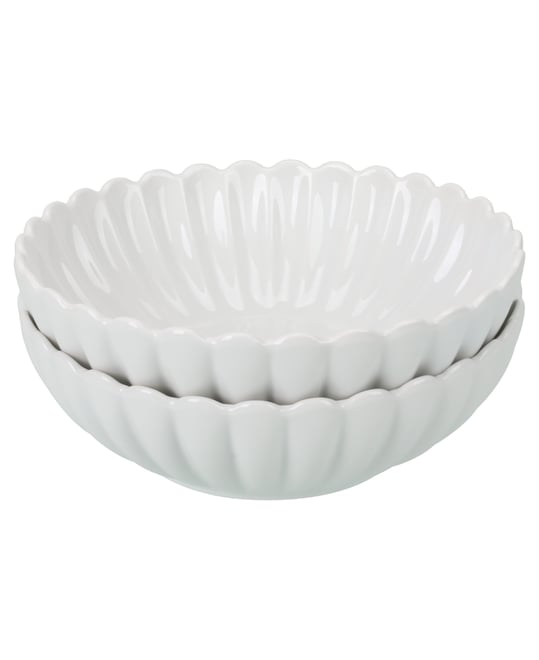 Petal Round Serving Bowls, Set of 2
