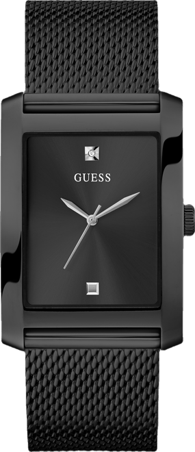 Men's Analog Black Mesh Watch, 34mm