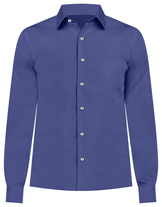 Van Heusen Athletic Solid Dress Shirt, Navy - Blue | Men's Wearhouse