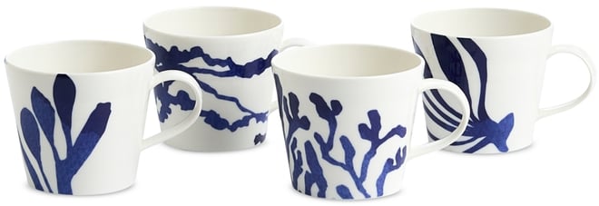 1815 Pacific Mixed-Pattern Mugs, Set of 4