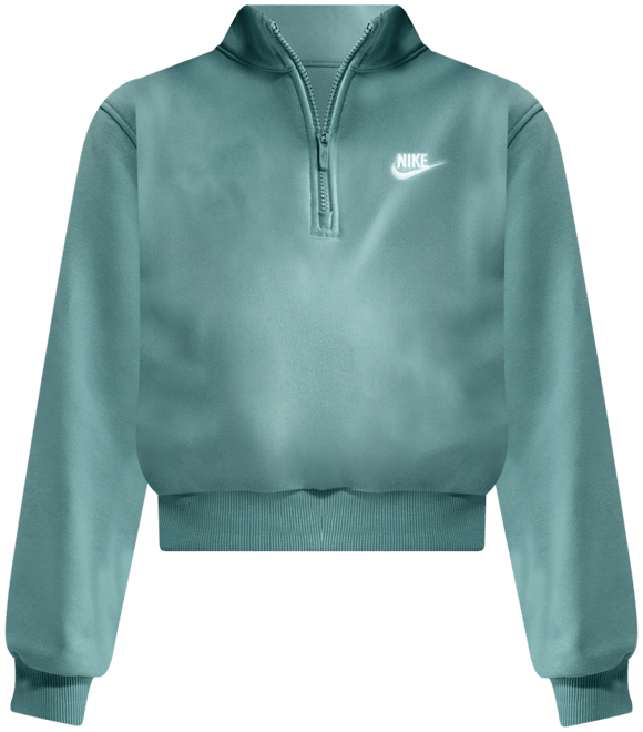 Nike Sportswear Club Fleece Big Kids' (Girls') 1/2-Zip Long-Sleeve Top