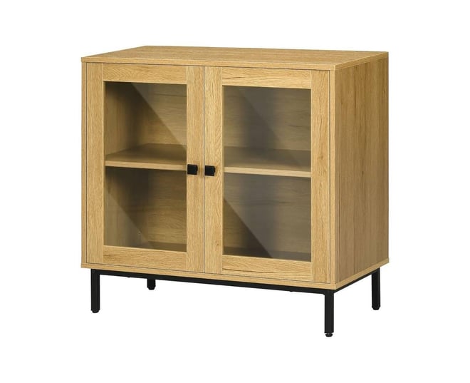 Modern Glass Door Sideboard Buffet Dining Storage Cabinet for Stylish Organization