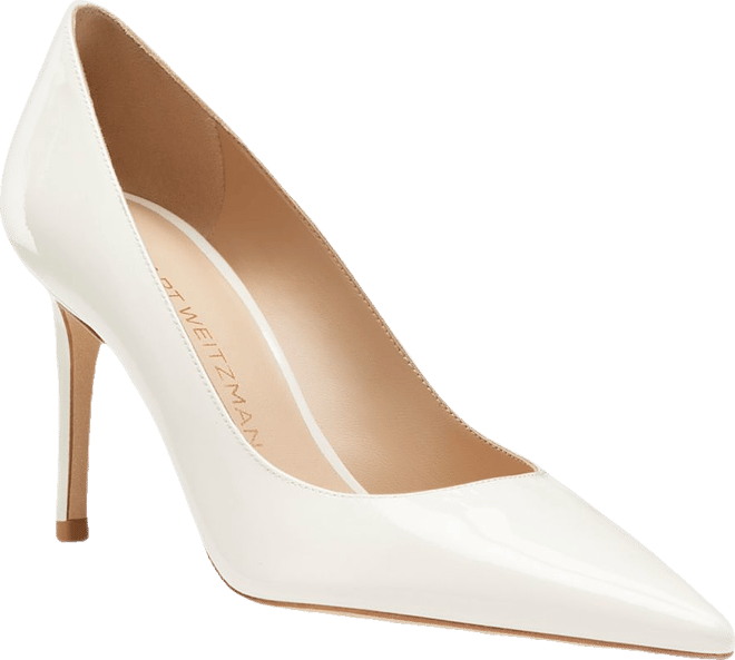 Stuart Weitzman Stuart Power 85 75MM Patent Leather Pumps