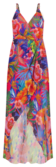 パーティードレス Sienna Sleeveless High Low Dress Siena Women's Floral Print Sleeveless High-Low Maxi Dress