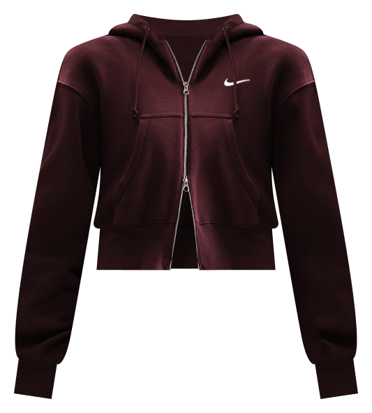 Nike Sportswear Phoenix Fleece Women's Loose Full-Zip Cropped Hoodie