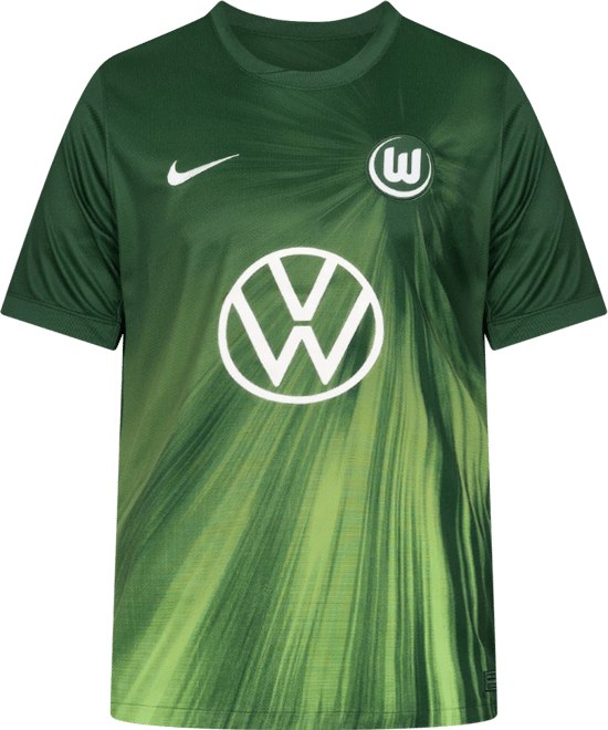 VfL Wolfsburg 2025/2026 Stadium Home Men's Nike Dri-FIT Football Replica Short-Sleeve Top