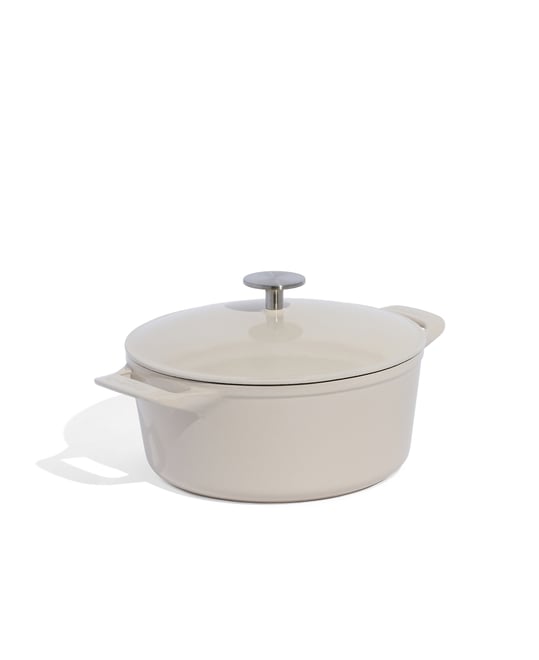 Enameled Cast Iron 5.5-Quarts Round Dutch Oven with Lid