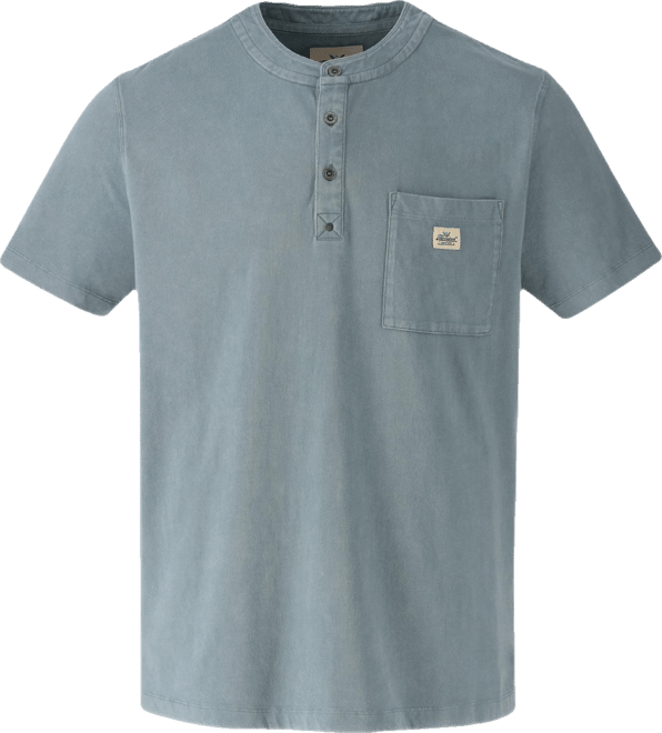 Big & Tall Vintage Wash Short Sleeve Pocket Henley