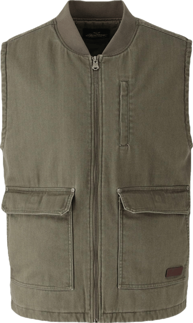 Men's Stone Wash Herringbone All Year Vest