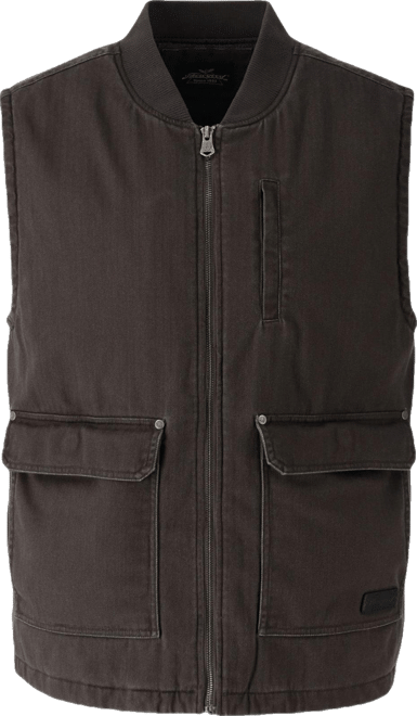 Men's Stone Wash Herringbone All Year Vest