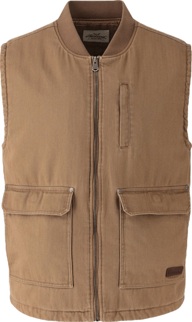 Men's Stone Wash Herringbone All Year Vest
