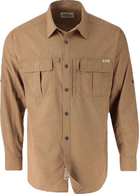 Men's Upf 30+ Long Sleeve All Season Convertible Work Shirt