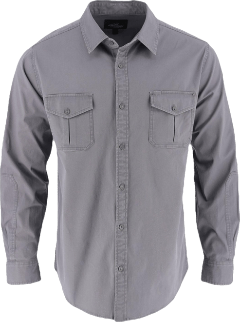 Men's Utility Stretch Shop Long Sleeve Button Down Shirt