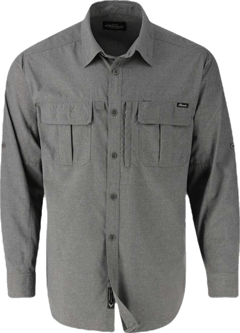 Big & Tall Upf 30+ Long Sleeve All Season Convertible Work Shirt