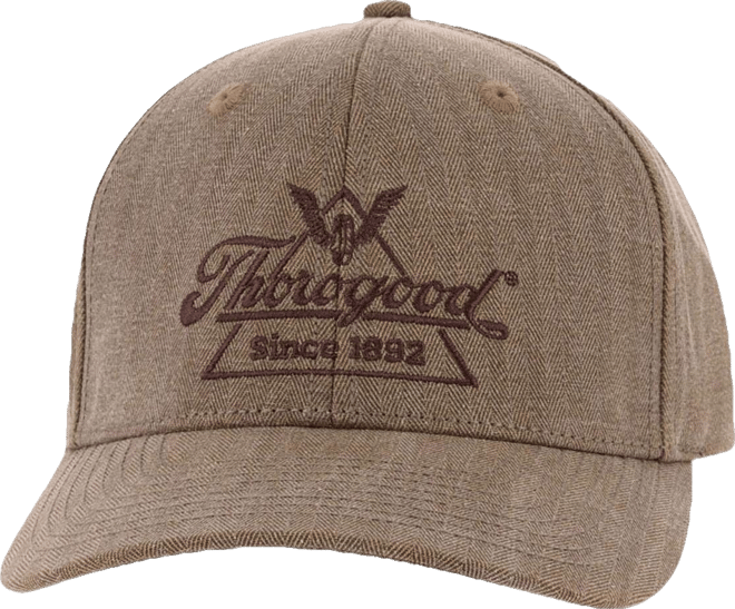 Men's Crafting Herringbone Leather Strap Hat