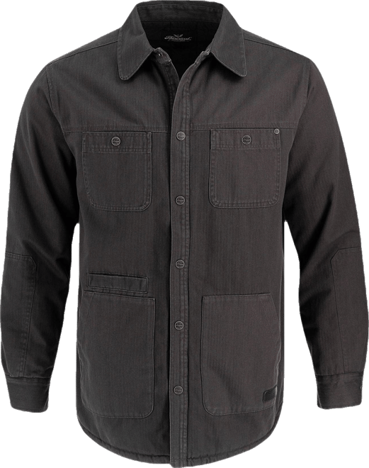 Men's Crafted Herringbone Utility Shirt Jacket