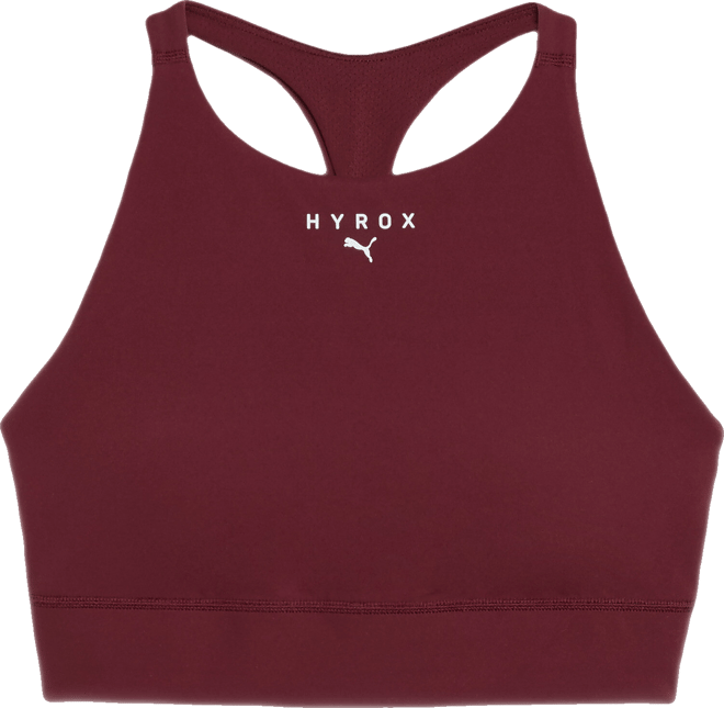 PUMA x HYROX Shapeluxe High Neck Women's Moisture Wicking, Mid Impact Sports Bra