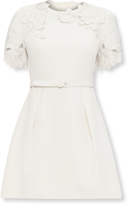 LEO LIN Aurelie Appliqu Short Sleeve Mini Dress | Bloomingdale's Women