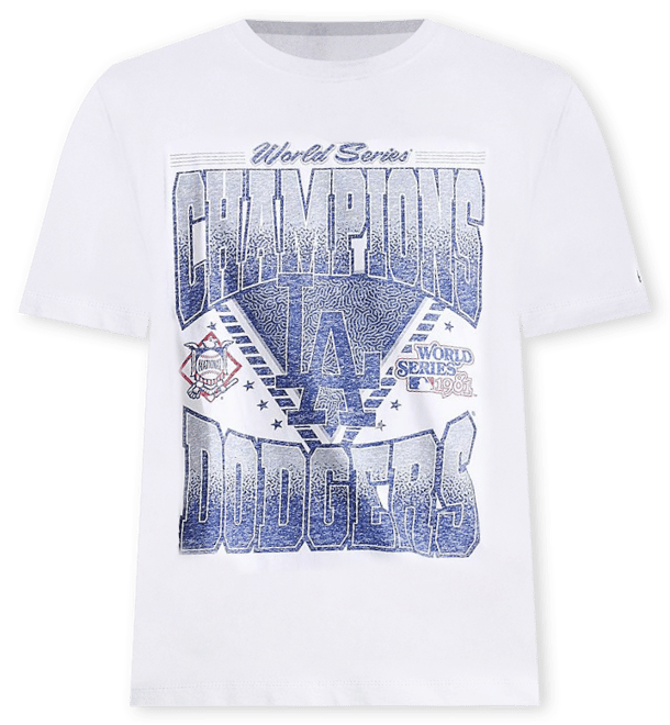 ■New Era■ MLB LA Dodgers World Series Champions T-Shirt Wh LA M White Stadium 2024 WS Champs T-Shirt - The Locker Room