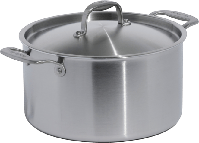 Stainless Steel Clad 8-Quart Stock Pot with Lid