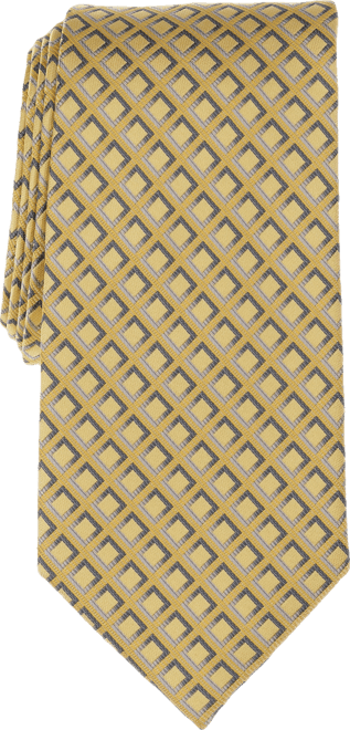 Perry Ellis Men's Buttaro Grid-Pattern Tie