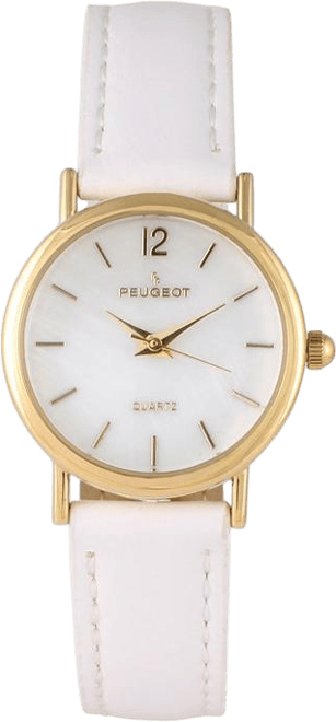 Women's Classic 24mm White Watch With Easy to Read Numerals