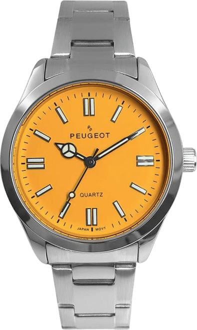 Women's 36mm Sport Watch with Yellow Dial and Stainless Steel Bracelet