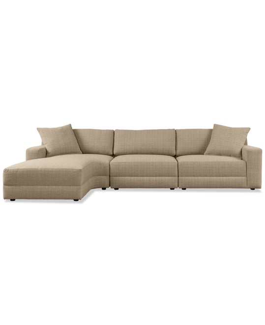 Mayela 3-Pc. Fabric Chaise Sectional, Exclusively at Macy's