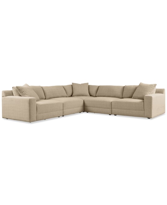 Mayela 5-Pc. Fabric L Sectional, Exclusively at Macy's