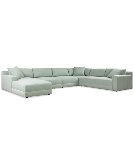 Mayela 5-Pc. Fabric Chaise Sectional, Exclusively at Macy's