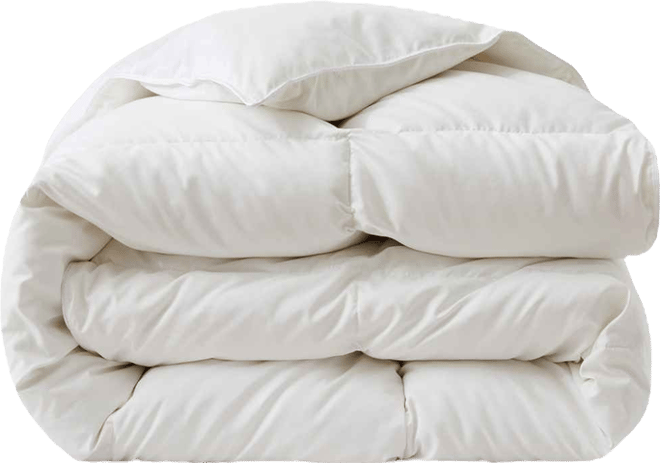 Heavyweight Goose Down Fiber Comforter, King