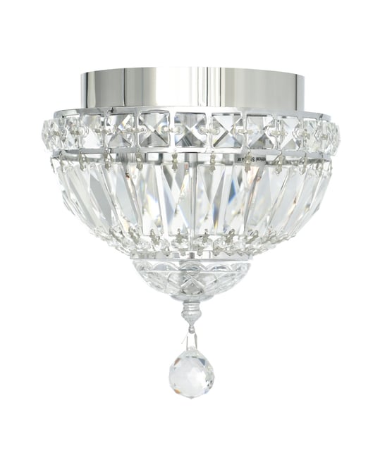 9" Metal Stefania 2 Light Bowl Flush Mount