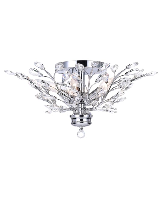 9" Metal Ivy 3 Light Drum Shade Flush Mount